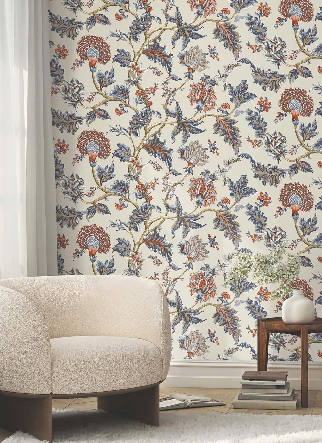 Ronald Redding Monroe wallpaper, color Navy, SKU MX9621W