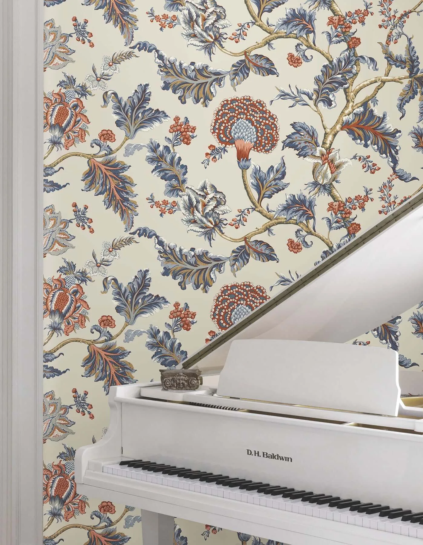 Ronald Redding Monroe - Navy Wallpaper | Buy Online Ronald Redding Monroe wallpaper, color Navy, SKU MX9621W