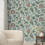 Ronald Redding Monroe - Teal Wallpaper | Buy Online Ronald Redding Monroe wallpaper, color Teal, SKU MX9622W