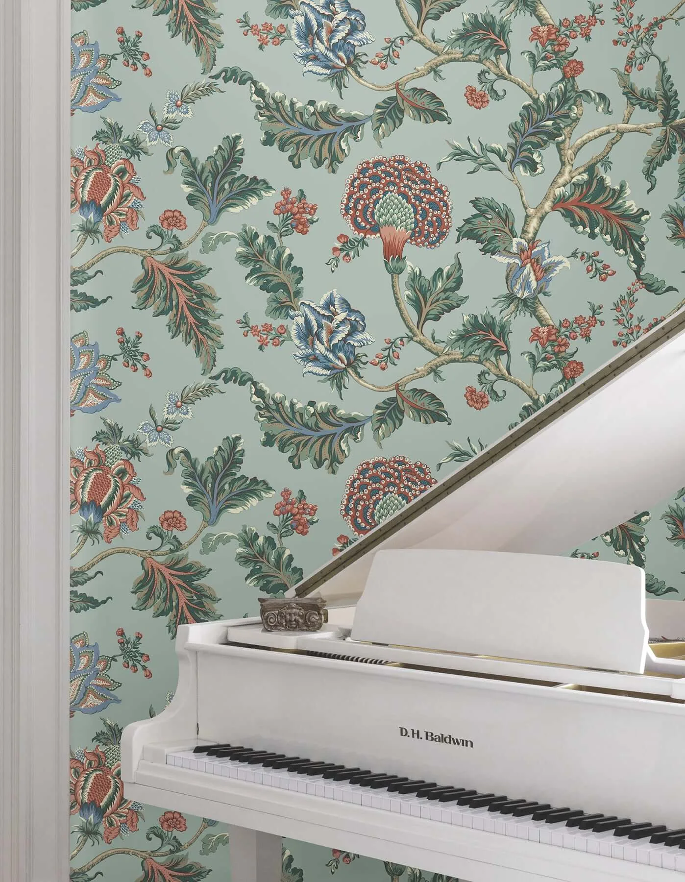 Ronald Redding Monroe - Teal Wallpaper | Buy Online Ronald Redding Monroe wallpaper, color Teal, SKU MX9622W