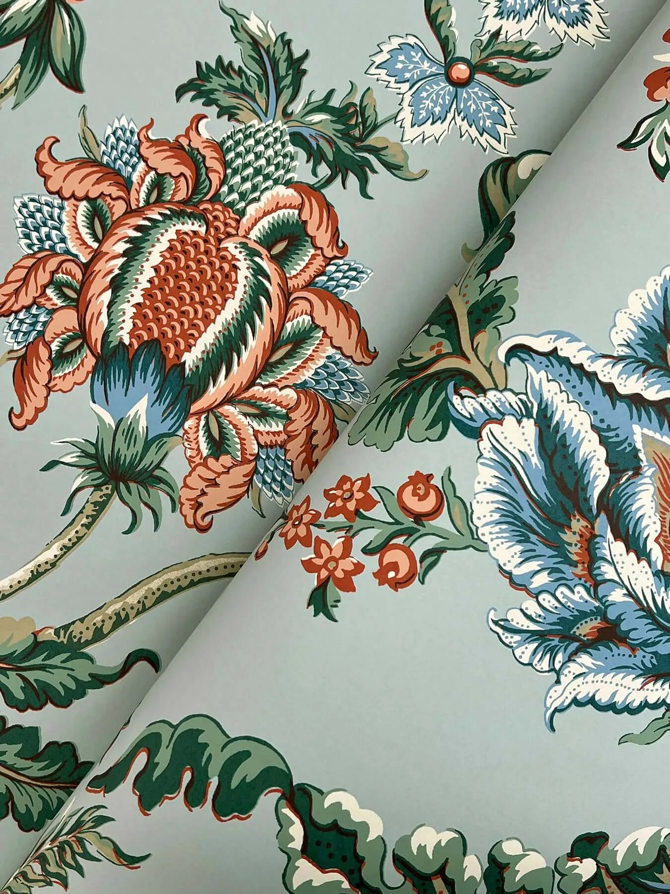 Ronald Redding Monroe - Teal Wallpaper | Buy Online Ronald Redding Monroe wallpaper, color Teal, SKU MX9622W