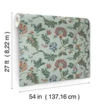 Ronald Redding Monroe - Teal Wallpaper | Buy Online Ronald Redding Monroe wallpaper, color Teal, SKU MX9622W