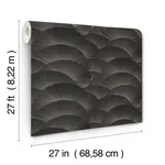 Ronald Redding Morning Shell - Black & Grey Wallpaper | Buy Online Ronald Redding Morning Shell wallpaper, color Black & Grey, SKU ZA8022