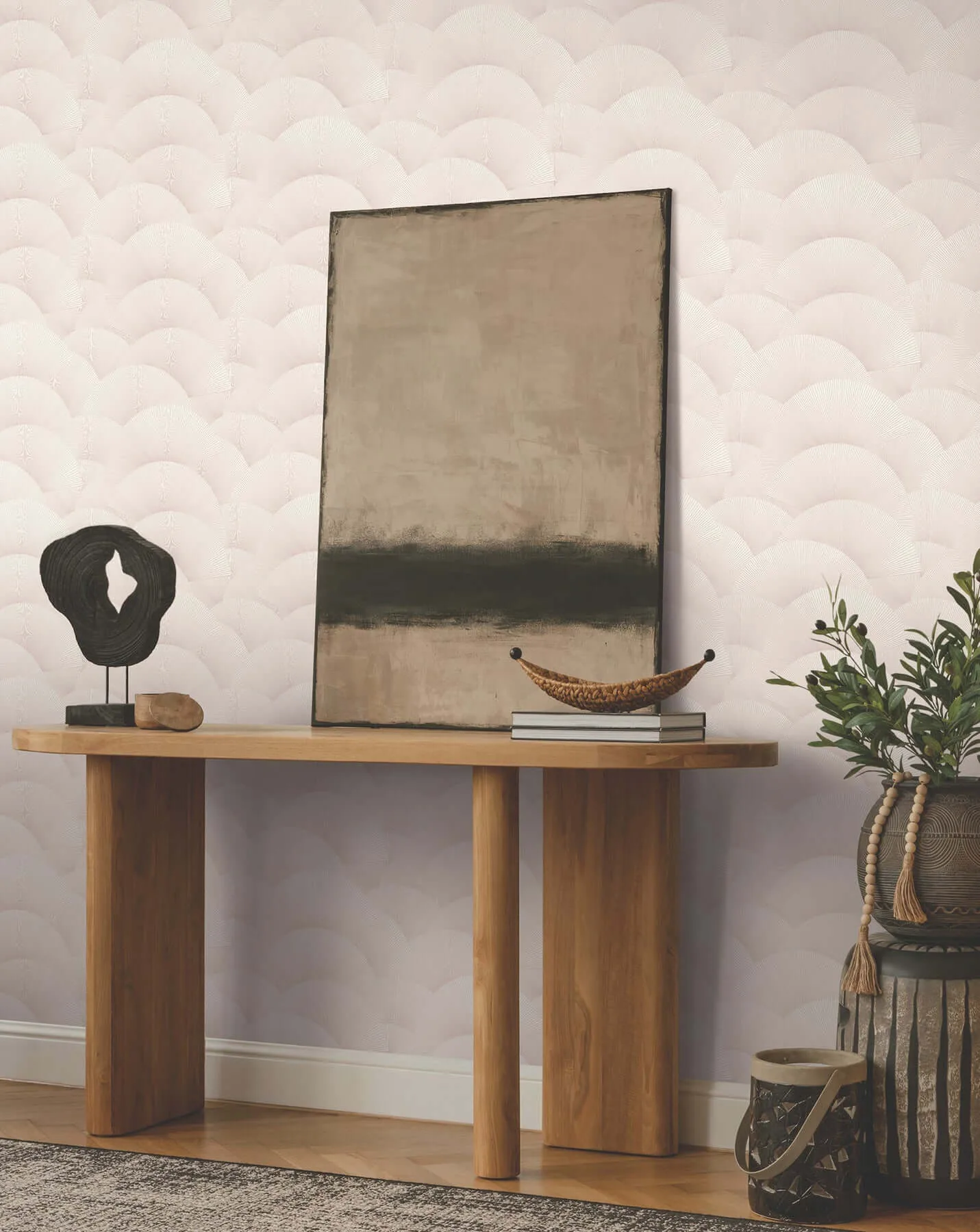 Ronald Redding Morning Shell - Blush Wallpaper | Buy Online Ronald Redding Morning Shell wallpaper, color Blush, SKU ZA8026