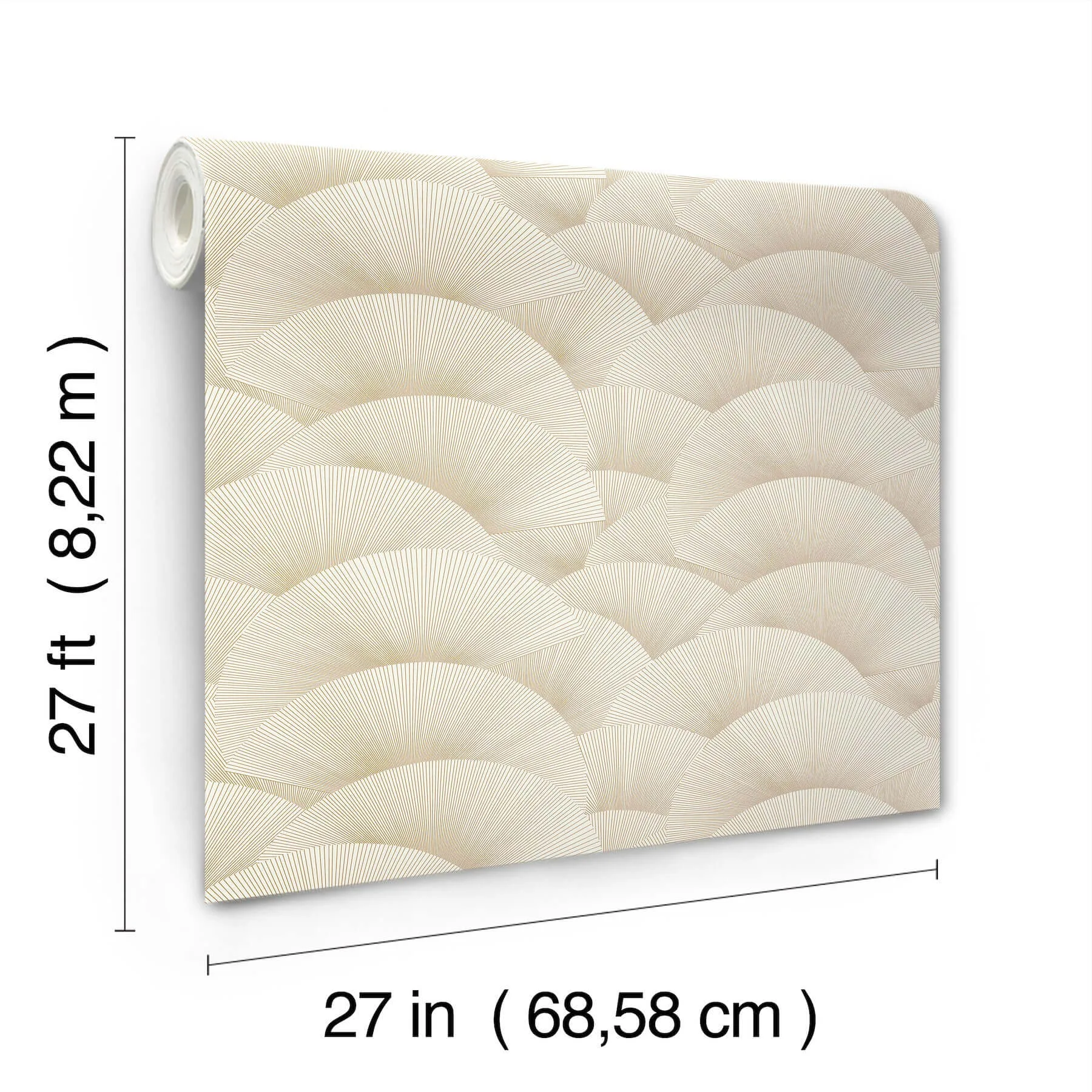Ronald Redding Morning Shell - Cream & Gold Wallpaper | Buy Online Ronald Redding Morning Shell wallpaper, color Cream & Gold, SKU ZA8021