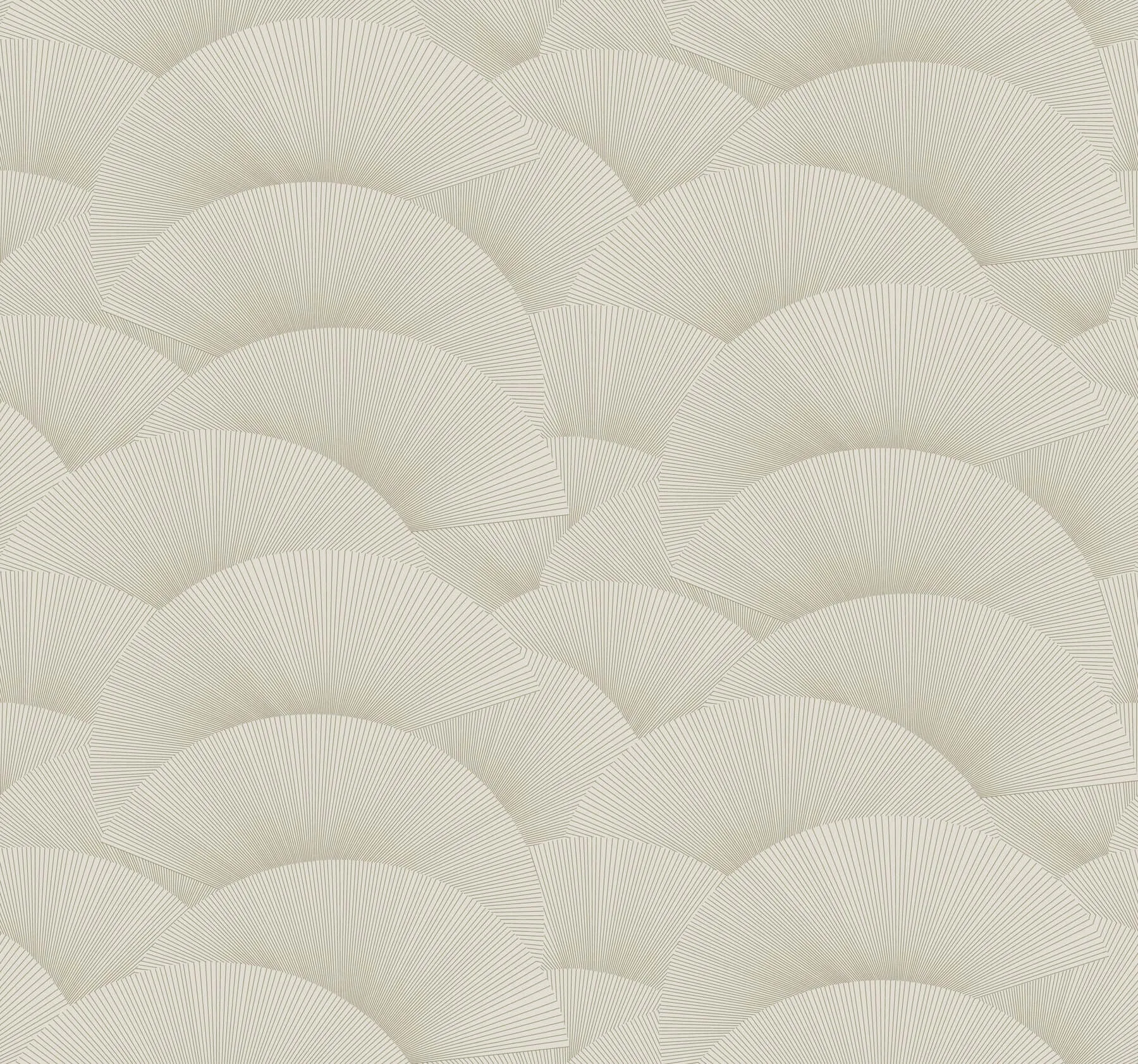 Ronald Redding Morning Shell wallpaper, color Taupe & Gold, SKU ZA8024