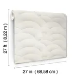 Ronald Redding Morning Shell wallpaper, color White & Silver, SKU ZA8023