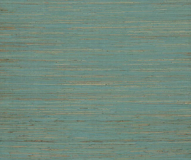Ronald Redding Multicolored Hemp wallpaper, color Aqua, SKU GRL88487