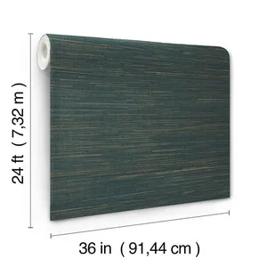 Ronald Redding Multicolored Hemp wallpaper, color Blue, SKU GRL88378