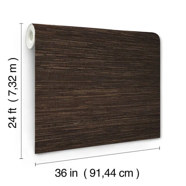 Ronald Redding Multicolored Hemp wallpaper, color Brown, SKU GRL88380