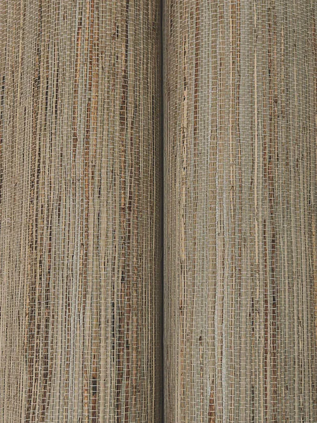Ronald Redding Multicolored Hemp wallpaper, color Charcoal, SKU GRL88375