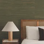 Ronald Redding Multicolored Hemp wallpaper, color Dry Sage, SKU GRL88473