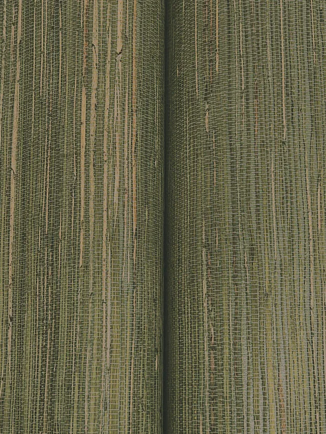 Ronald Redding Multicolored Hemp wallpaper, color Dry Sage, SKU GRL88473