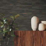 Ronald Redding Multicolored Hemp wallpaper, color Gunmetal, SKU GRL88379