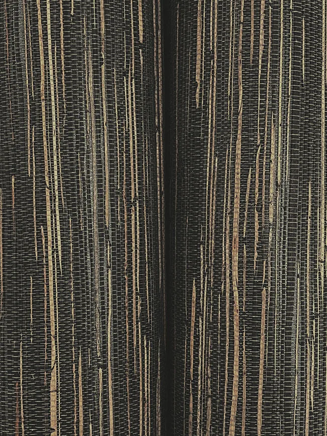 Ronald Redding Multicolored Hemp wallpaper, color Gunmetal, SKU GRL88379