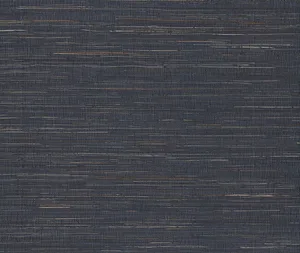 Ronald Redding Multicolored Hemp wallpaper, color Navy, SKU GRL88381
