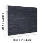 Ronald Redding Multicolored Hemp - Navy Wallpaper | Buy Online Ronald Redding Multicolored Hemp wallpaper, color Navy, SKU GRL88381