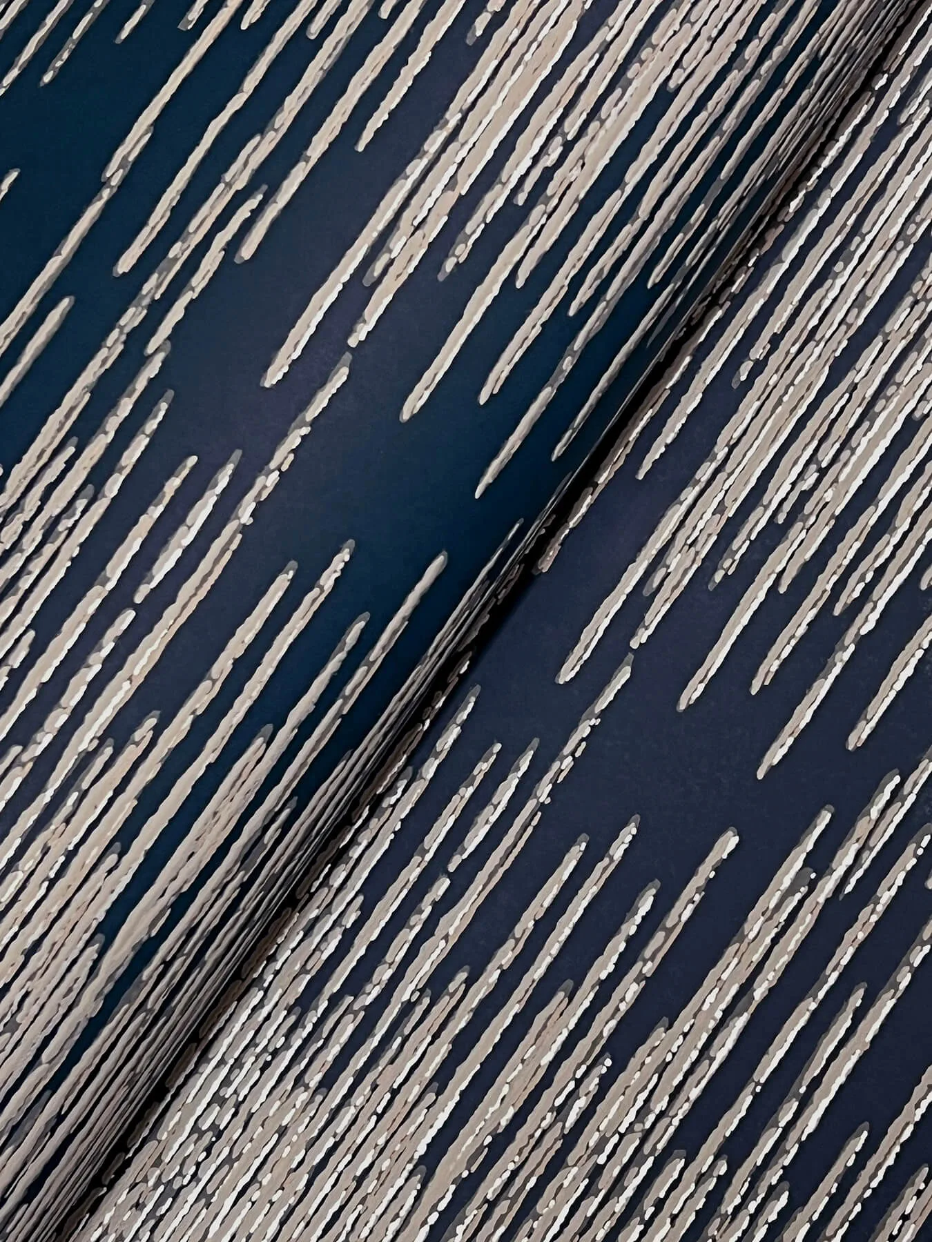Ronald Redding Operetta wallpaper, color Navy, SKU VR1503