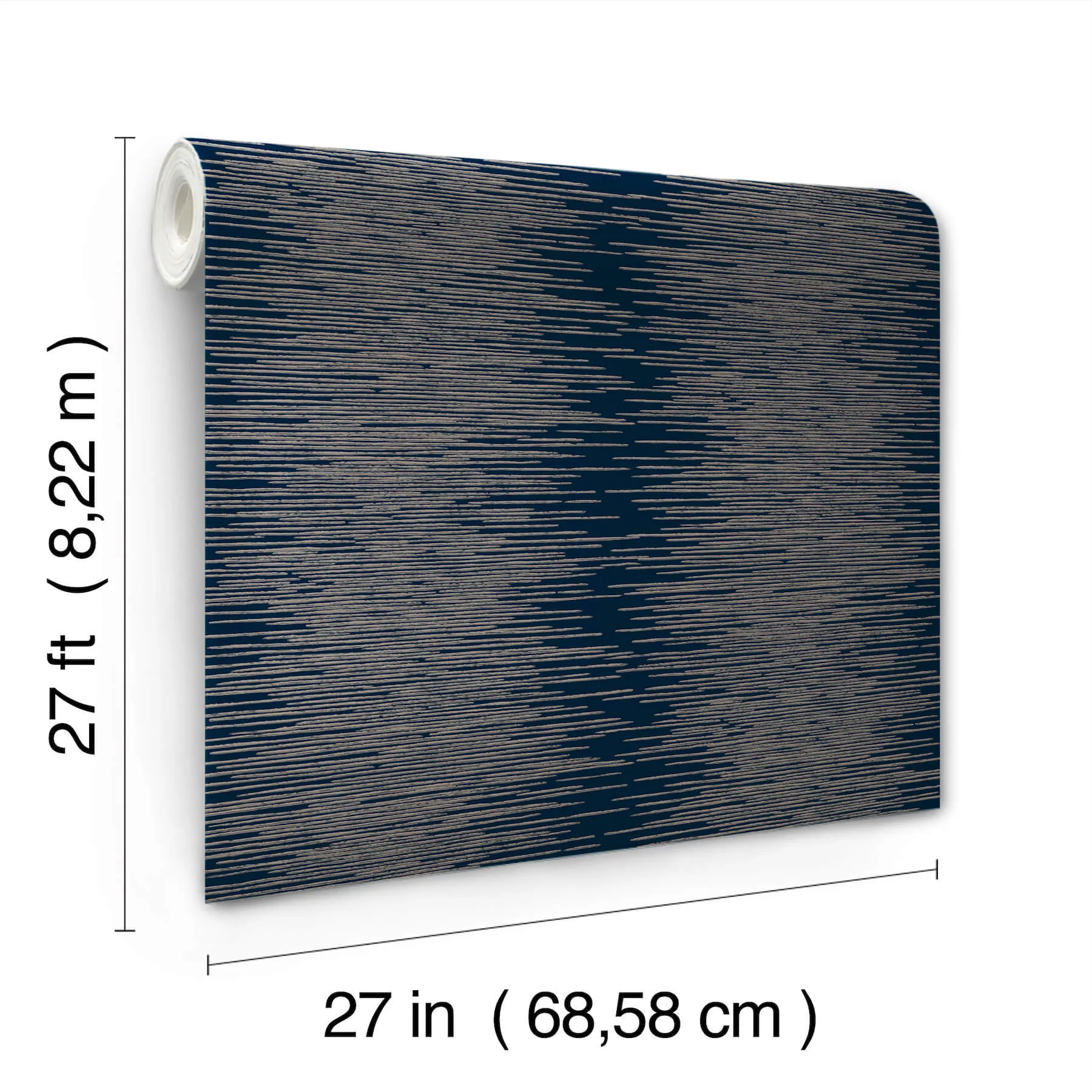 Ronald Redding Operetta wallpaper, color Navy, SKU VR1503
