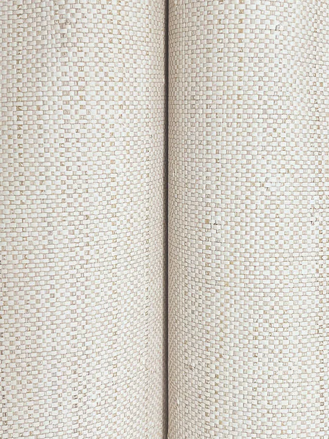 Ronald Redding Painted Raffia - White / Natural Wallpaper | Buy Online Ronald Redding Painted Raffia wallpaper, color White / Natural, SKU YGL7042