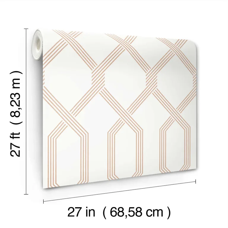 Ronald Redding Palisade wallpaper, color Coral, SKU GT4554