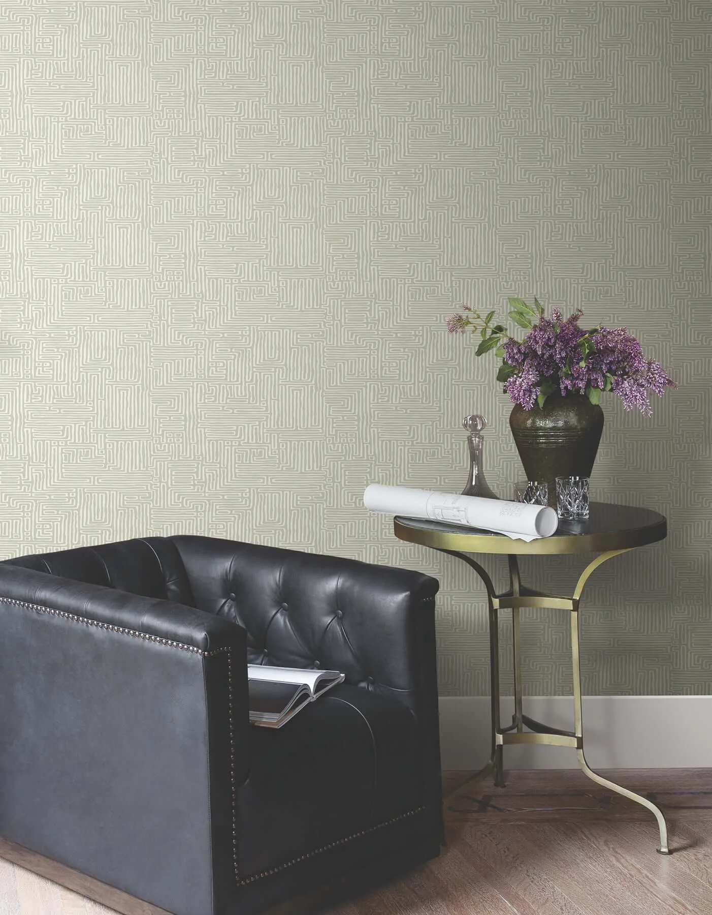 Ronald Redding Passages wallpaper, color Green, SKU MX9688