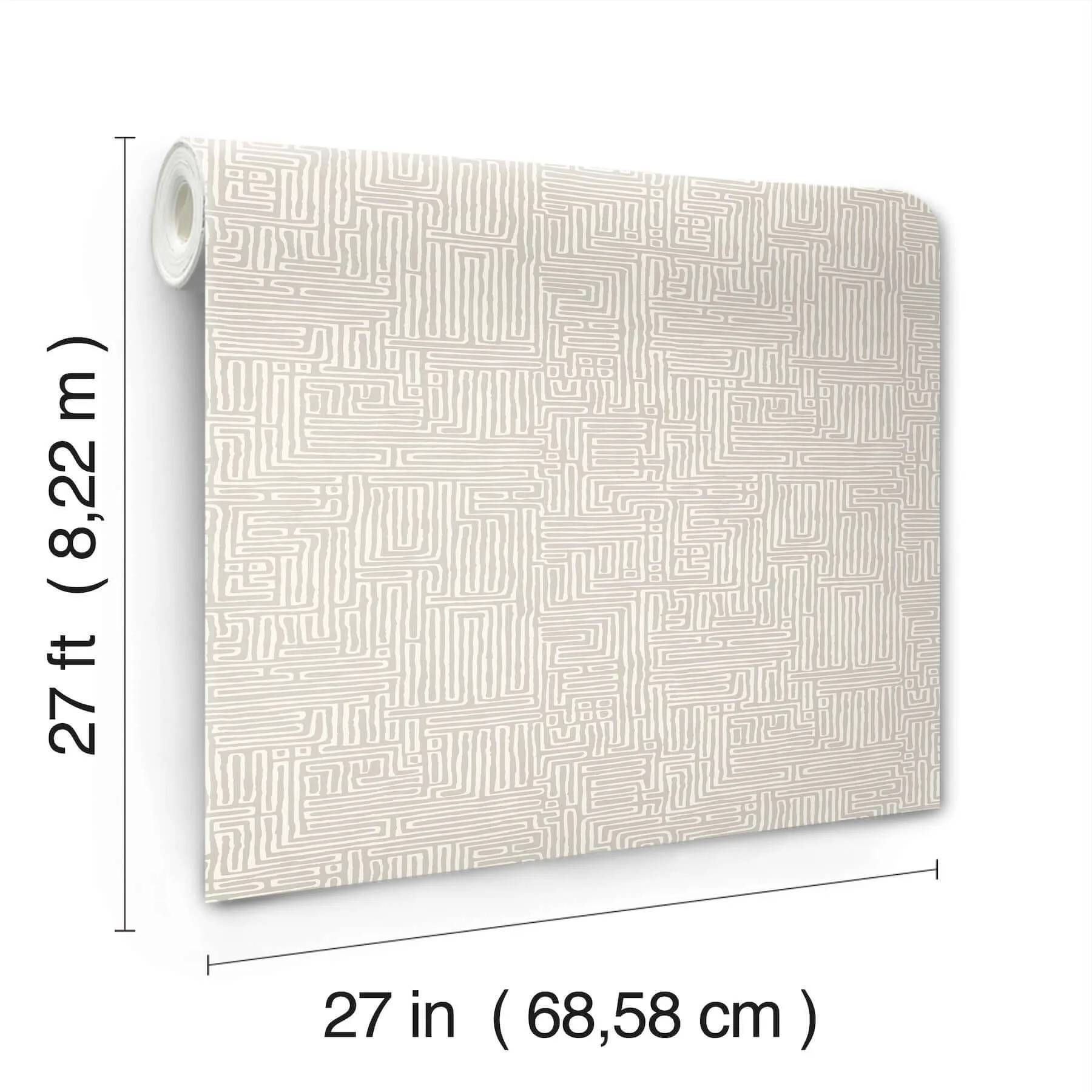 Ronald Redding Passages - Taupe Wallpaper | Buy Online Ronald Redding Passages wallpaper, color Taupe, SKU MX9685
