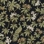 Ronald Redding Peacock Estate - Black Wallpaper | Buy Online Ronald Redding Peacock Estate wallpaper, color Black, SKU MX9662