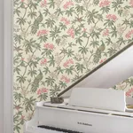 Ronald Redding Peacock Estate wallpaper, color Cream, SKU MX9665