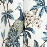Ronald Redding Peacock Estate - White Wallpaper | Buy Online Ronald Redding Peacock Estate wallpaper, color White, SKU MX9666