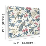 Ronald Redding Peacock Estate - White Wallpaper | Buy Online Ronald Redding Peacock Estate wallpaper, color White, SKU MX9666