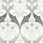 Ronald Redding Pine Cone Ribbon - Charcoal Metallic Wallpaper | Buy Online Ronald Redding Pine Cone Ribbon wallpaper, color Charcoal Metallic, SKU AC9174