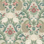 Ronald Redding Plume Dynasty wallpaper, color Taupe, SKU AC9104