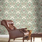Ronald Redding Plume Dynasty wallpaper, color Taupe, SKU AC9104