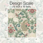 Ronald Redding Plume Dynasty wallpaper, color Taupe, SKU AC9104