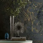 Ronald Redding Polished Marble - Black Wallpaper | Buy Online Ronald Redding Polished Marble wallpaper, color Black, SKU KT2224