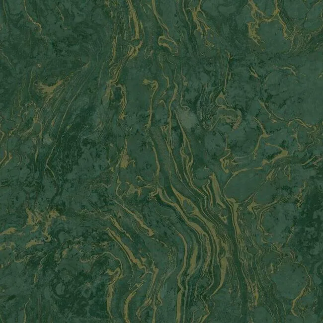 Ronald Redding Polished Marble wallpaper, color Green, SKU KT2222