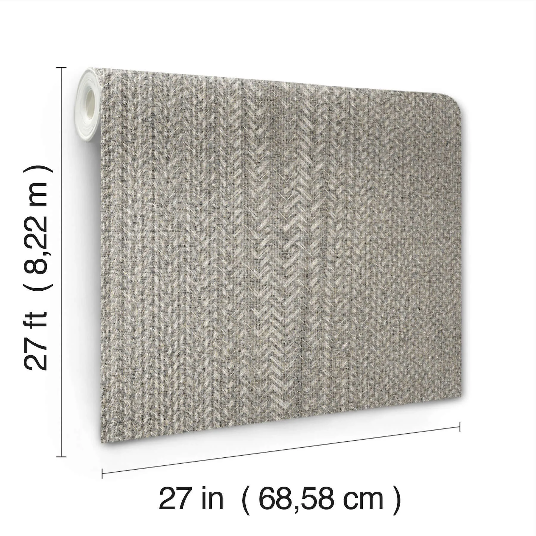 Ronald Redding Regent wallpaper, color Charcoal, SKU MX9671