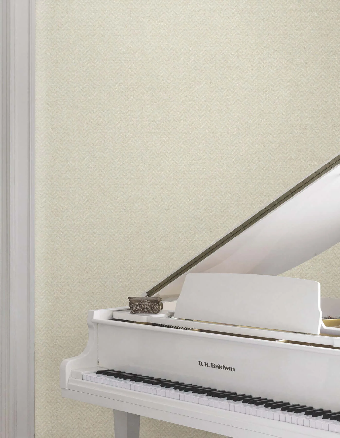 Ronald Redding Regent wallpaper, color Soft Beige, SKU MX9676