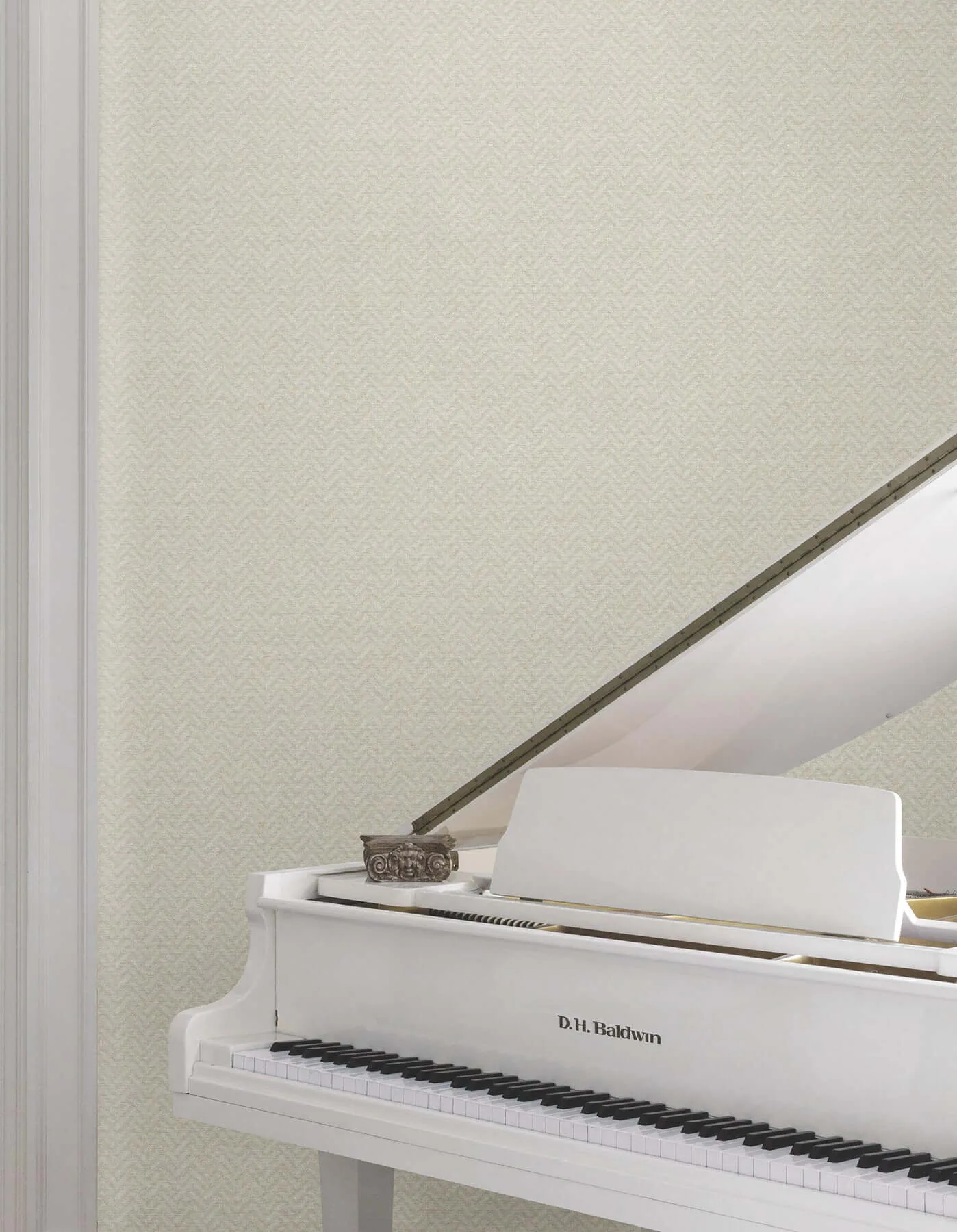 Ronald Redding Regent wallpaper, color Soft Grey, SKU MX9674