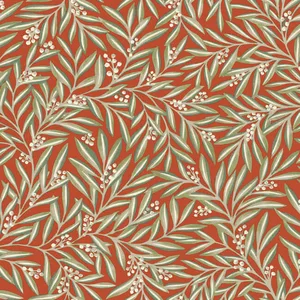 Ronald Redding Rowan wallpaper, color Rust, SKU AC9131
