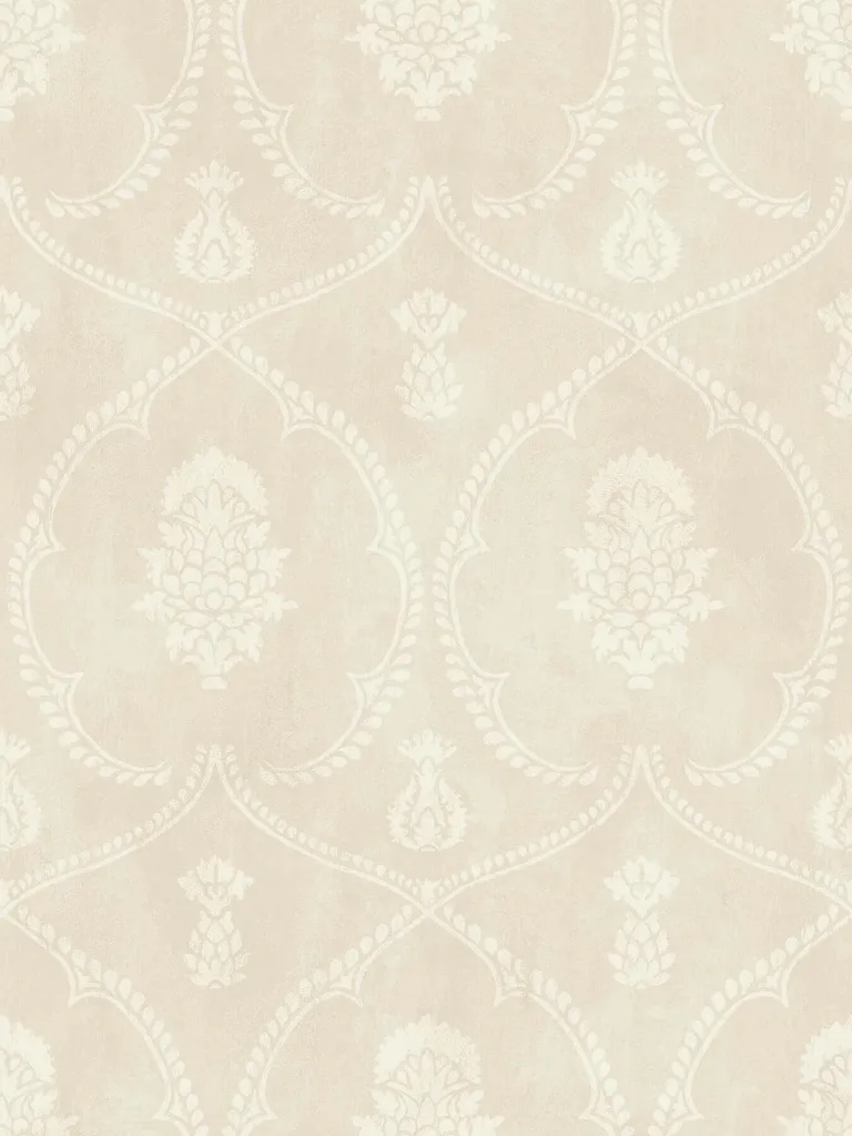 Ronald Redding Royal Damask wallpaper, color Beige, SKU MX9641