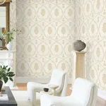 Ronald Redding Royal Damask - Soft Gold Wallpaper | Buy Online Ronald Redding Royal Damask wallpaper, color Soft Gold, SKU MX9643