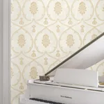 Ronald Redding Royal Damask - Soft Gold Wallpaper | Buy Online Ronald Redding Royal Damask wallpaper, color Soft Gold, SKU MX9643