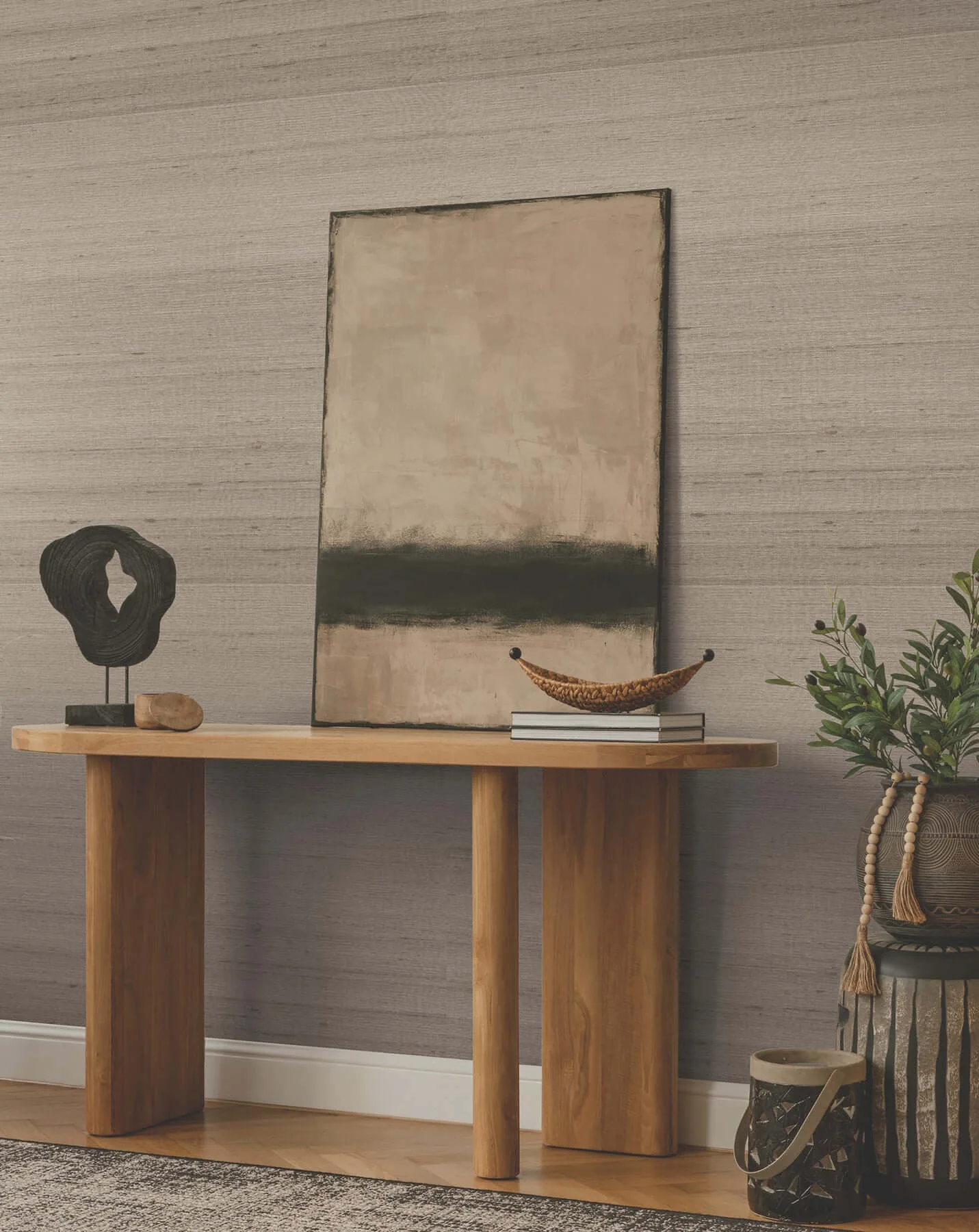 Ronald Redding Saori - Taupe Wallpaper | Buy Online Ronald Redding Saori wallpaper, color Taupe, SKU ZA8004