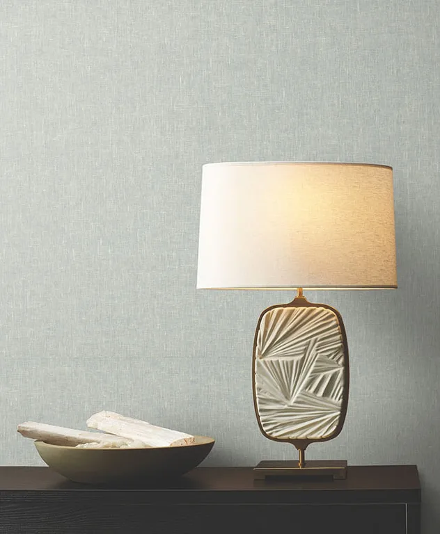 Ronald Redding Sheer Linen wallpaper, color Cloud, SKU YGL7038