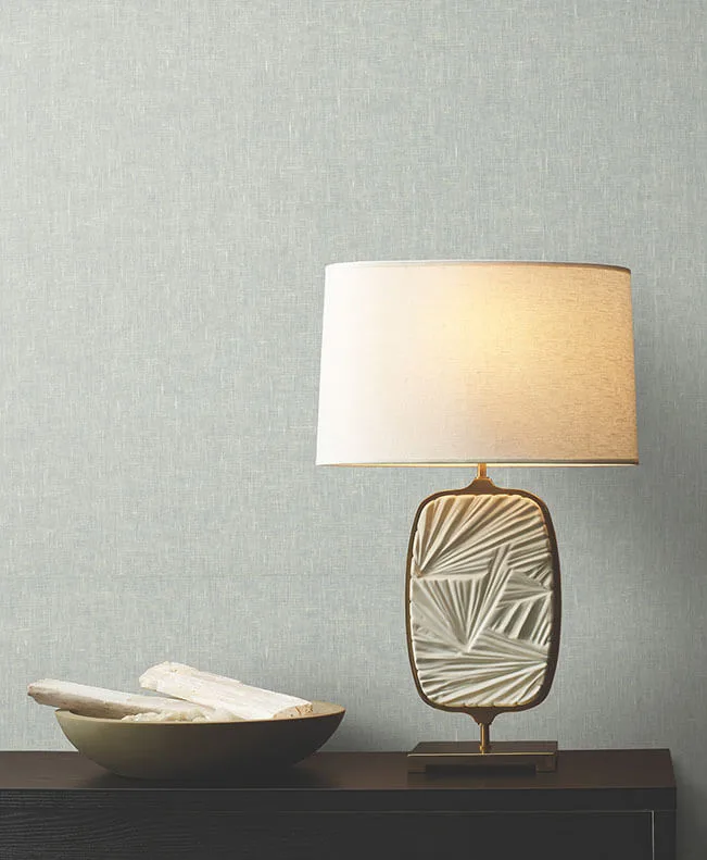 Ronald Redding Sheer Linen wallpaper, color Cloud, SKU YGL7038