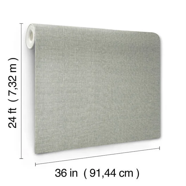 Ronald Redding Sheer Linen - Sparkling Ash Wallpaper | Buy Online Ronald Redding Sheer Linen wallpaper, color Sparkling Ash, SKU GRL88130
