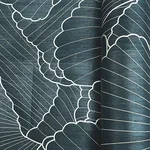 Ronald Redding Shell Wood Veneer wallpaper, color Navy Metallic, SKU YGL7000