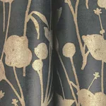Ronald Redding Shimmering Poppies - Black & Gold Wallpaper | Buy Online Ronald Redding Shimmering Poppies wallpaper, color Black & Gold, SKU ZA8066